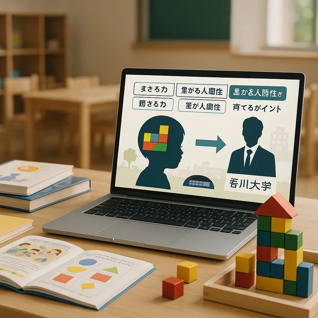 1歳から知能積み木で思考力育成×香川大学附属幼稚園・株式会社日研教育学院
