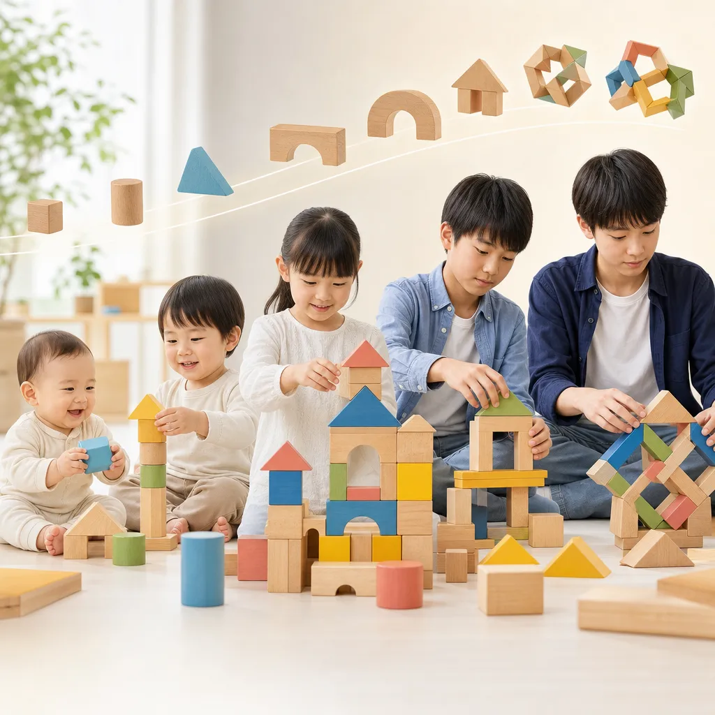 0歳～小学校6年生までをつなぐ知能つみき